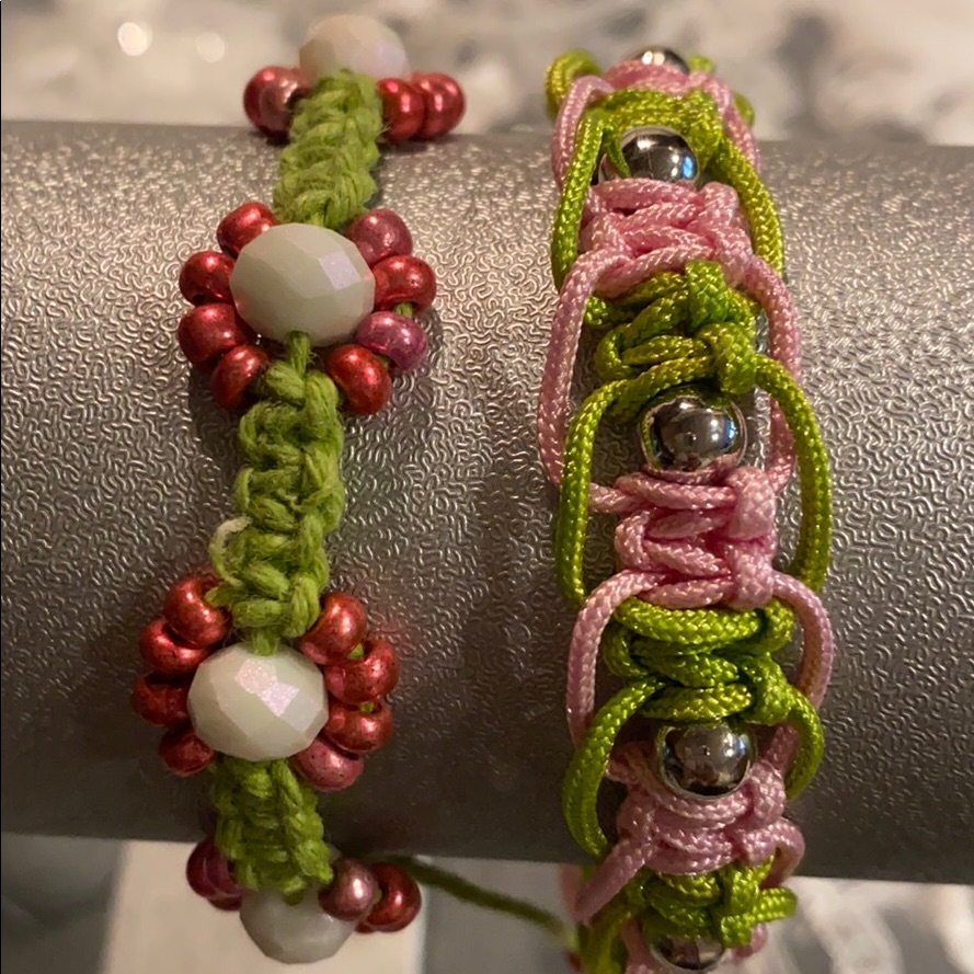 Two Brand New Macram Bracelets
